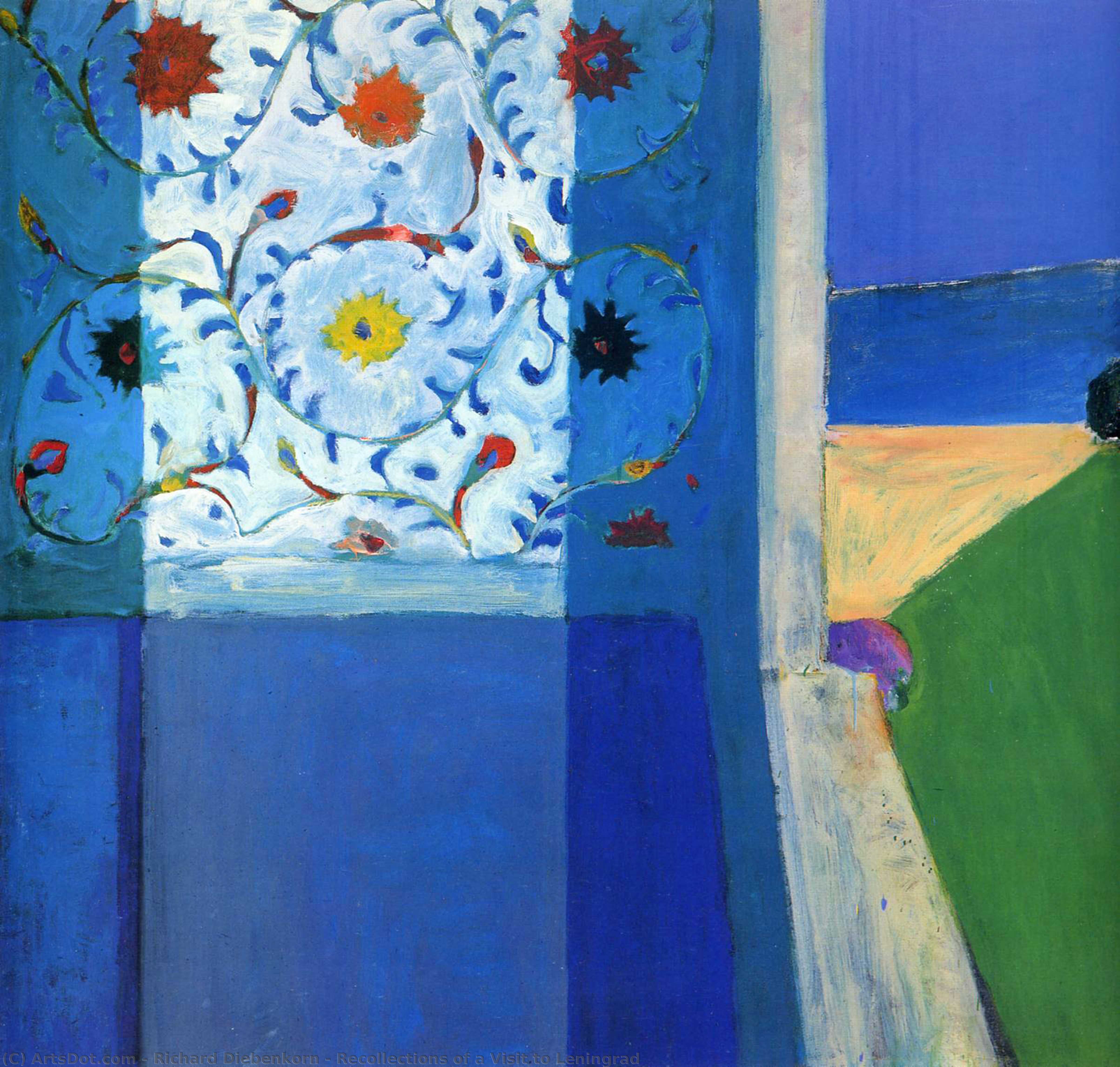 Wikioo.org - The Encyclopedia of Fine Arts - Painting, Artwork by Richard Diebenkorn - Recollections of a Visit to Leningrad