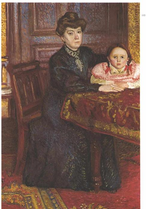Wikioo.org - The Encyclopedia of Fine Arts - Painting, Artwork by Richard Gerstl - Double portrait of Matilda and Gertrude Schonberg