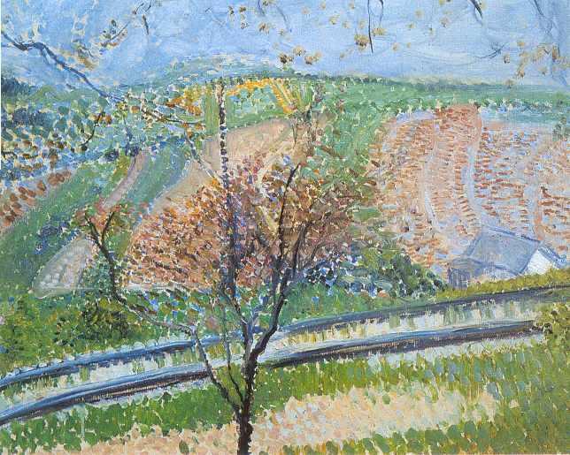 WikiOO.org - Енциклопедия за изящни изкуства - Живопис, Произведения на изкуството Richard Gerstl - Railway to the Kahlenberg