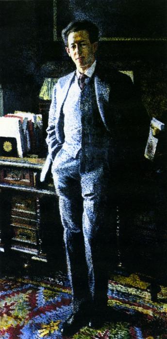 WikiOO.org - Εγκυκλοπαίδεια Καλών Τεχνών - Ζωγραφική, έργα τέχνης Richard Gerstl - Portrait of a Gentleman