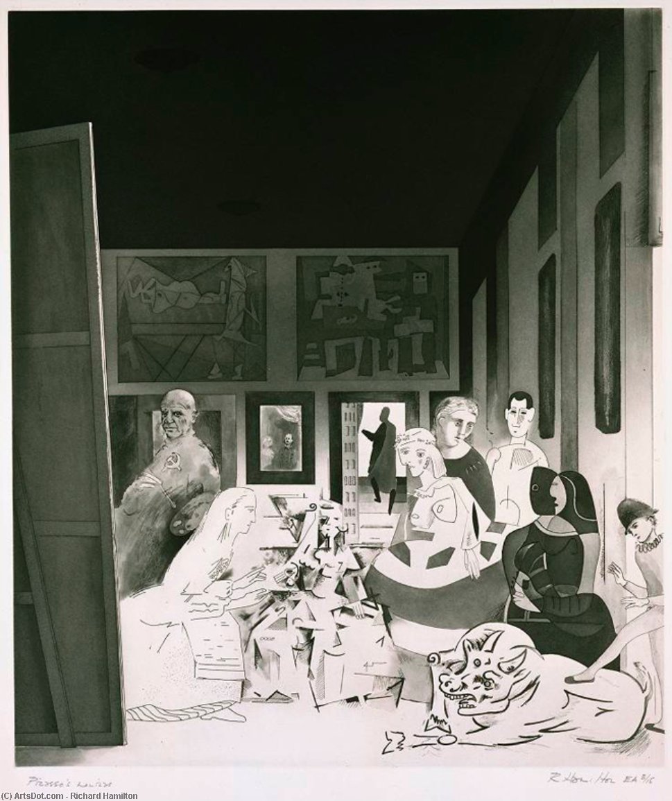 Wikioo.org – La Enciclopedia de las Bellas Artes - Pintura, Obras de arte de Richard Hamilton - Picasso's meninas