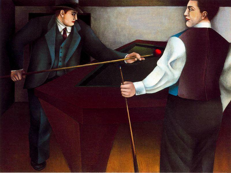 Wikioo.org - The Encyclopedia of Fine Arts - Painting, Artwork by Richard Lindner - The Billiard
