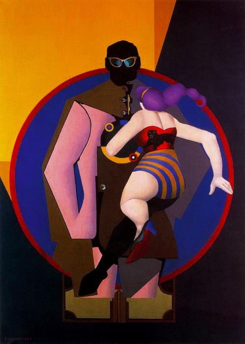 Wikioo.org - The Encyclopedia of Fine Arts - Painting, Artwork by Richard Lindner - Coney Island II