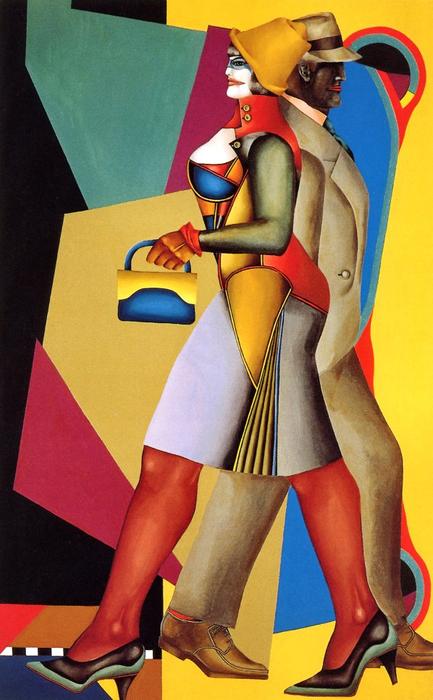 Wikioo.org - The Encyclopedia of Fine Arts - Painting, Artwork by Richard Lindner - Moon Over Alabama