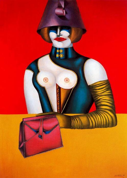 Wikioo.org - The Encyclopedia of Fine Arts - Painting, Artwork by Richard Lindner - West 48th Street