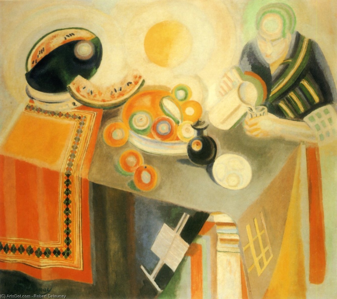 Wikioo.org - สารานุกรมวิจิตรศิลป์ - จิตรกรรม Robert Delaunay - The Bowl
