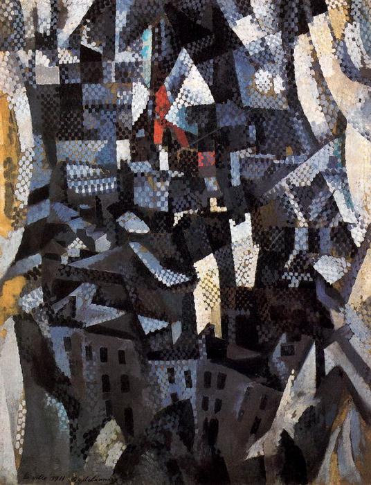 Wikioo.org – La Enciclopedia de las Bellas Artes - Pintura, Obras de arte de Robert Delaunay - Ciudades. Ciudad