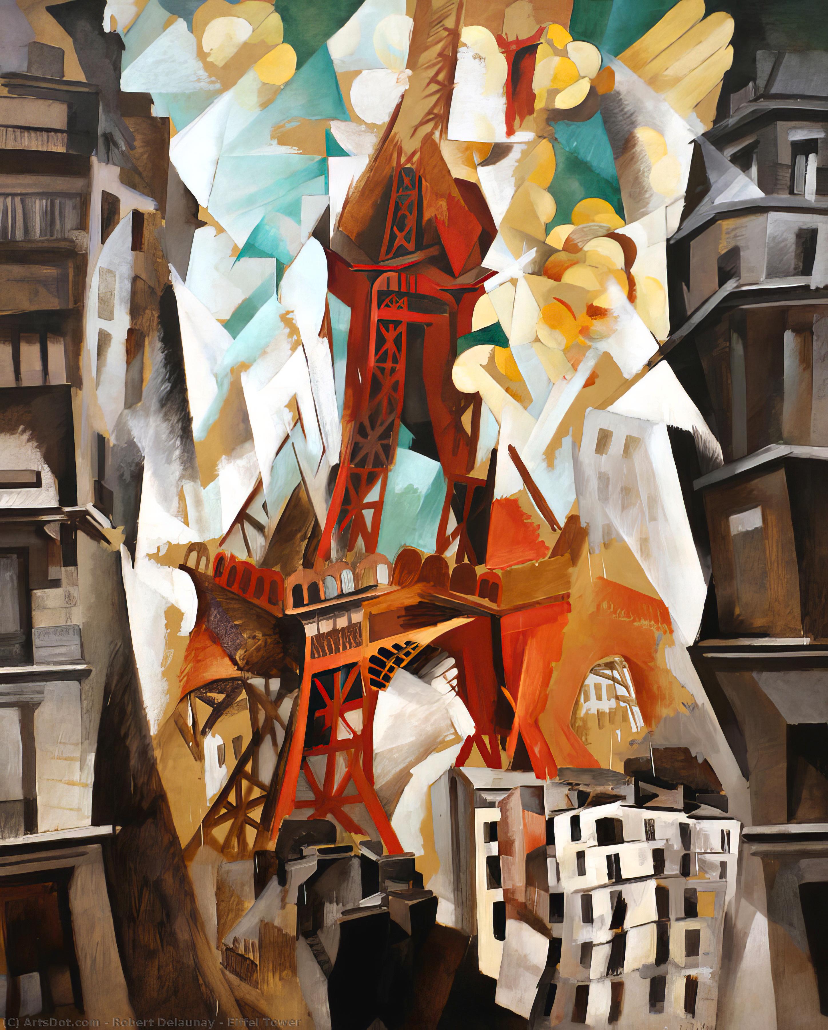 Wikioo.org - The Encyclopedia of Fine Arts - Painting, Artwork by Robert Delaunay - Eiffel Tower