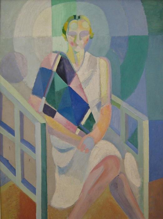 WikiOO.org - Encyclopedia of Fine Arts - Maľba, Artwork Robert Delaunay - Portrait of Madame Heim