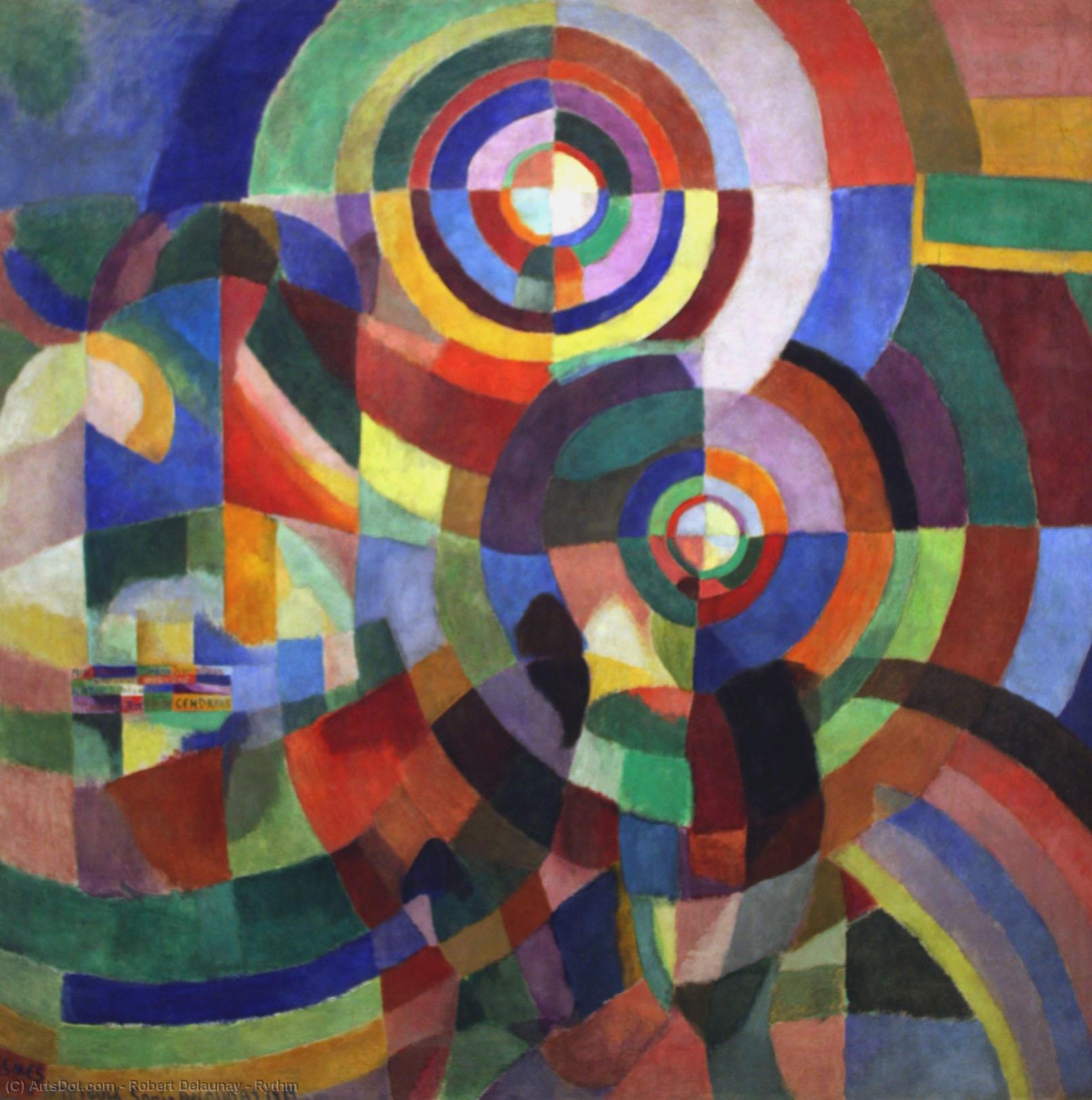 WikiOO.org - Encyclopedia of Fine Arts - Maleri, Artwork Robert Delaunay - Rythm