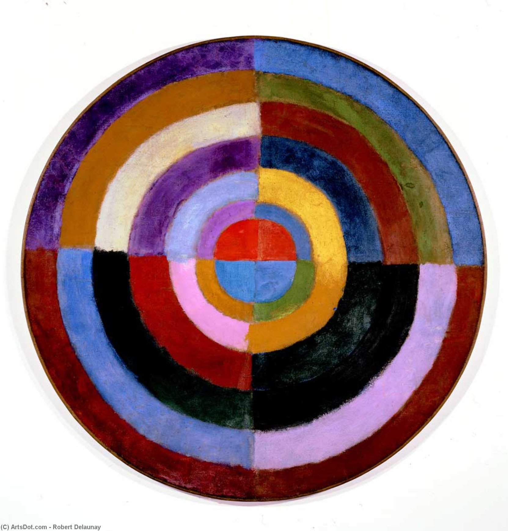 WikiOO.org - Encyclopedia of Fine Arts - Maleri, Artwork Robert Delaunay - Premier Disque