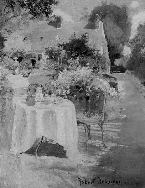 Wikioo.org – La Enciclopedia de las Bellas Artes - Pintura, Obras de arte de Robert Delaunay - en el jardín
