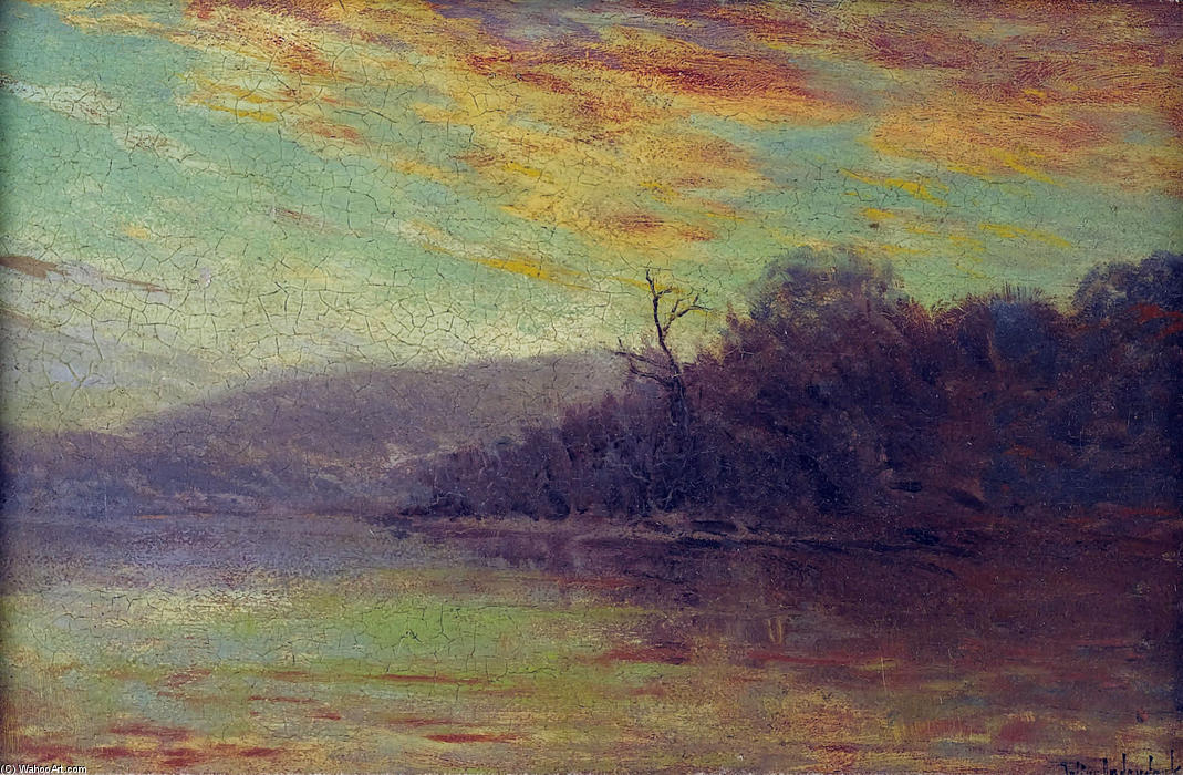 Wikioo.org - The Encyclopedia of Fine Arts - Painting, Artwork by Robert Julian Onderdonk - Autumn Sunset