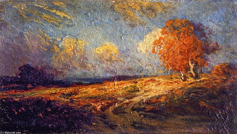 Wikioo.org - The Encyclopedia of Fine Arts - Painting, Artwork by Robert Julian Onderdonk - Sunlit Hillside