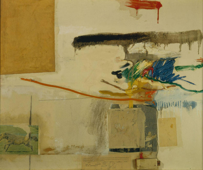 WikiOO.org - Encyclopedia of Fine Arts - Målning, konstverk Robert Rauschenberg - Untitled (formerly titled Collage with Horse)