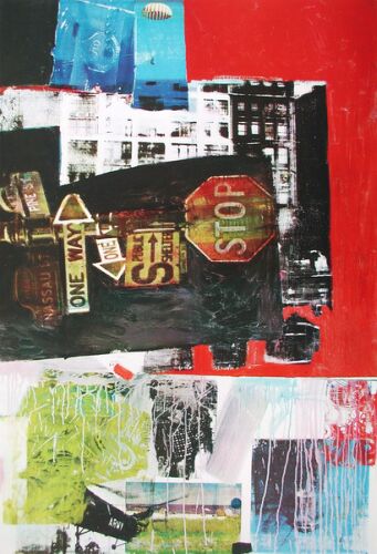 Wikioo.org - The Encyclopedia of Fine Arts - Painting, Artwork by Robert Rauschenberg - Stop