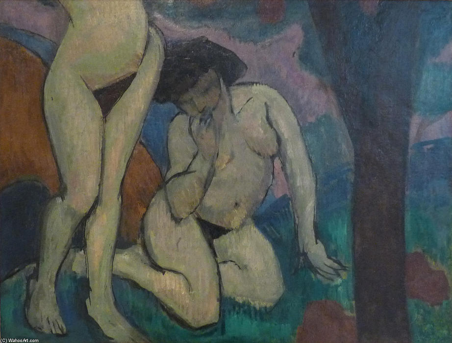 Wikioo.org - The Encyclopedia of Fine Arts - Painting, Artwork by Roger De La Fresnaye - Nudes in landscape