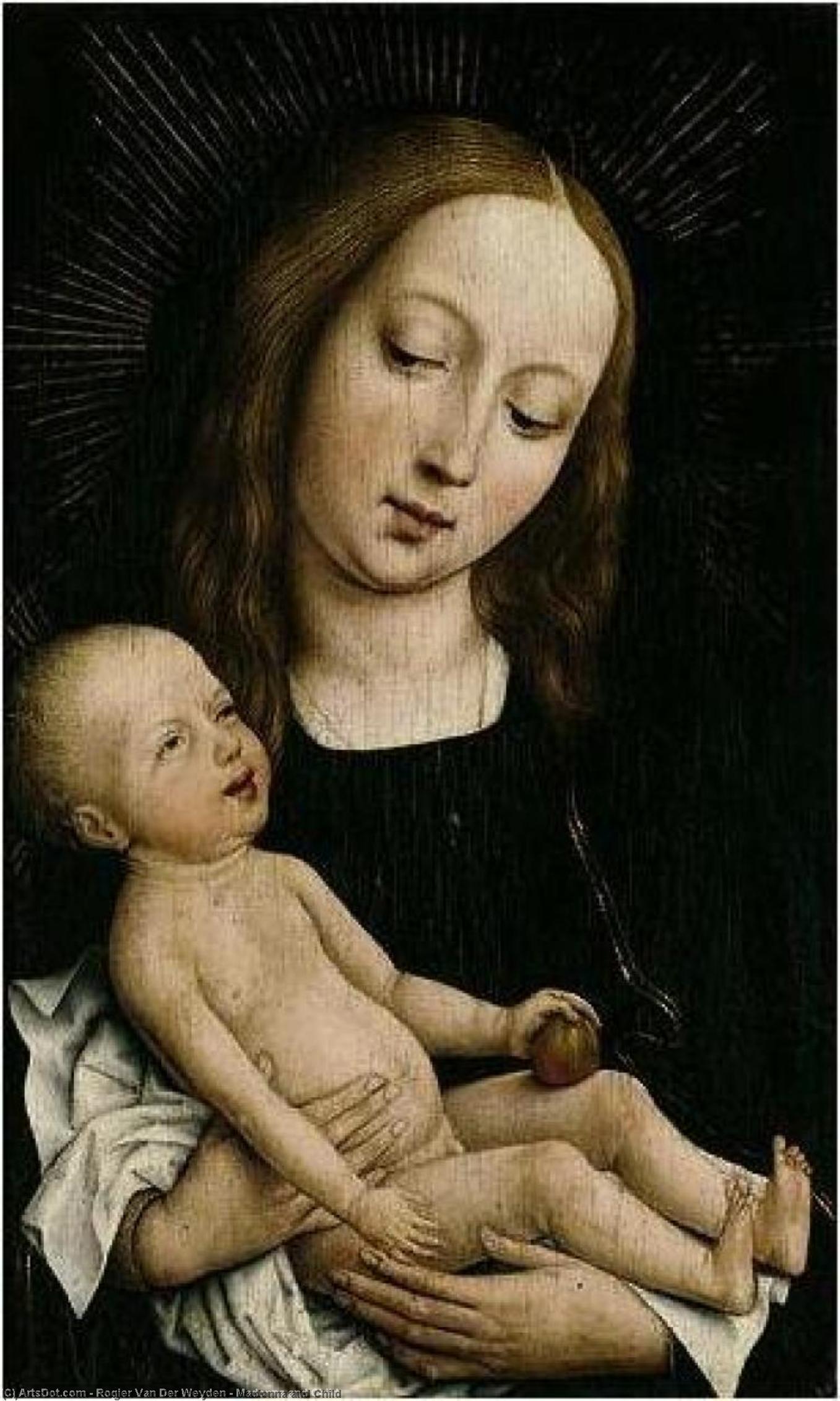 Wikioo.org - The Encyclopedia of Fine Arts - Painting, Artwork by Rogier Van Der Weyden - Madonna and Child