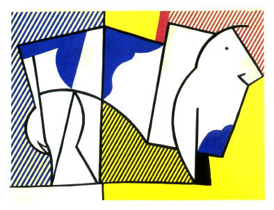 WikiOO.org - Encyclopedia of Fine Arts - Lukisan, Artwork Roy Lichtenstein - Bull III