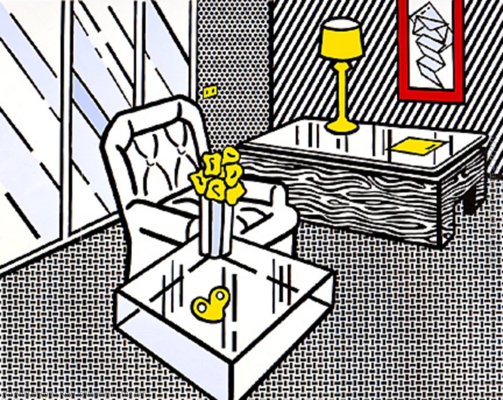 WikiOO.org - Encyclopedia of Fine Arts - Maľba, Artwork Roy Lichtenstein - The den