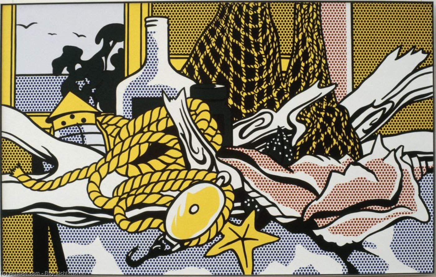 Wikioo.org - The Encyclopedia of Fine Arts - Painting, Artwork by Roy Lichtenstein - Cape Cod still life