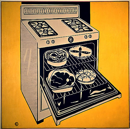 WikiOO.org - Encyclopedia of Fine Arts - Maľba, Artwork Roy Lichtenstein - Kitchen range