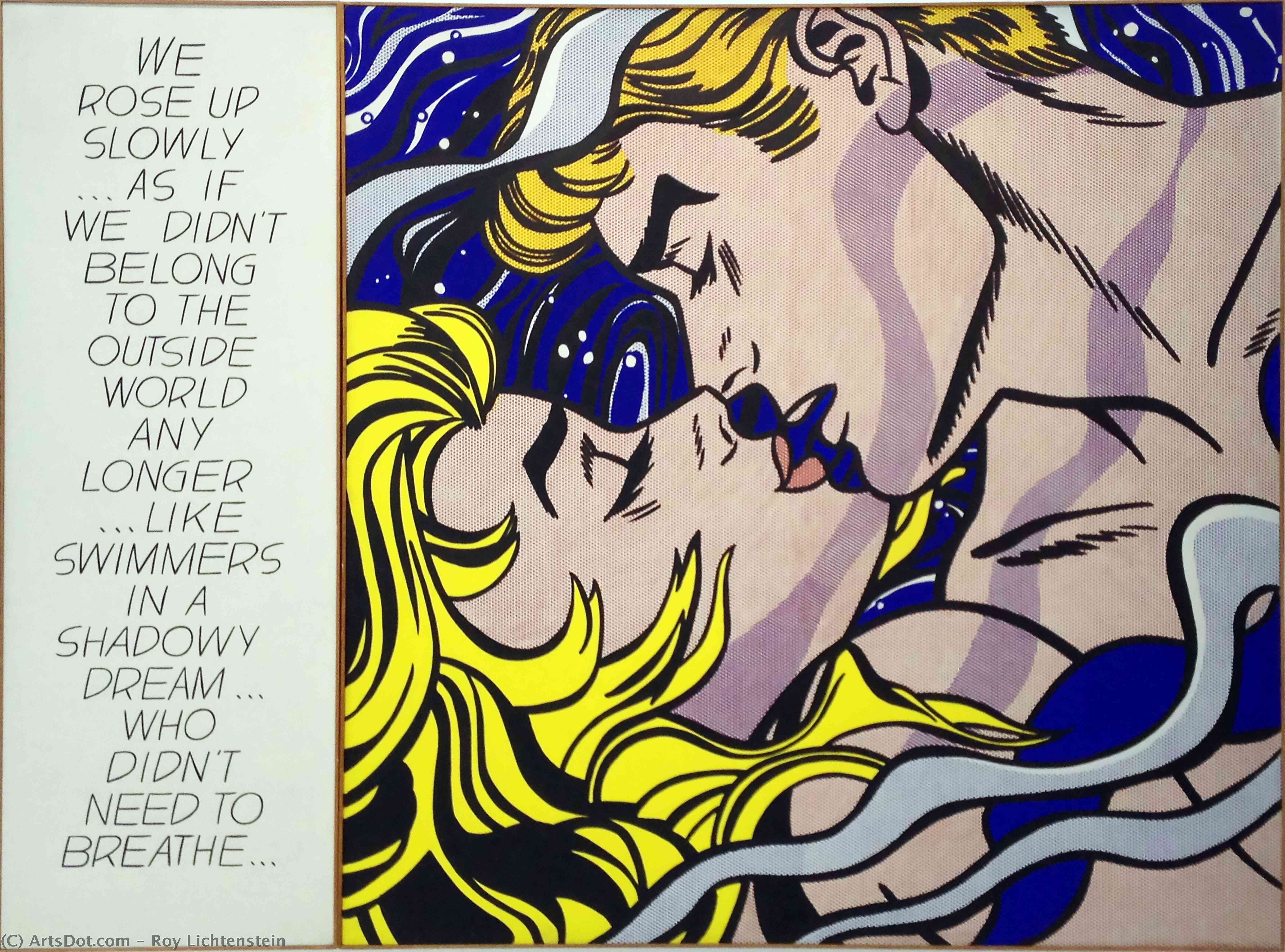 WikiOO.org - Енциклопедия за изящни изкуства - Живопис, Произведения на изкуството Roy Lichtenstein - We rose up slowly