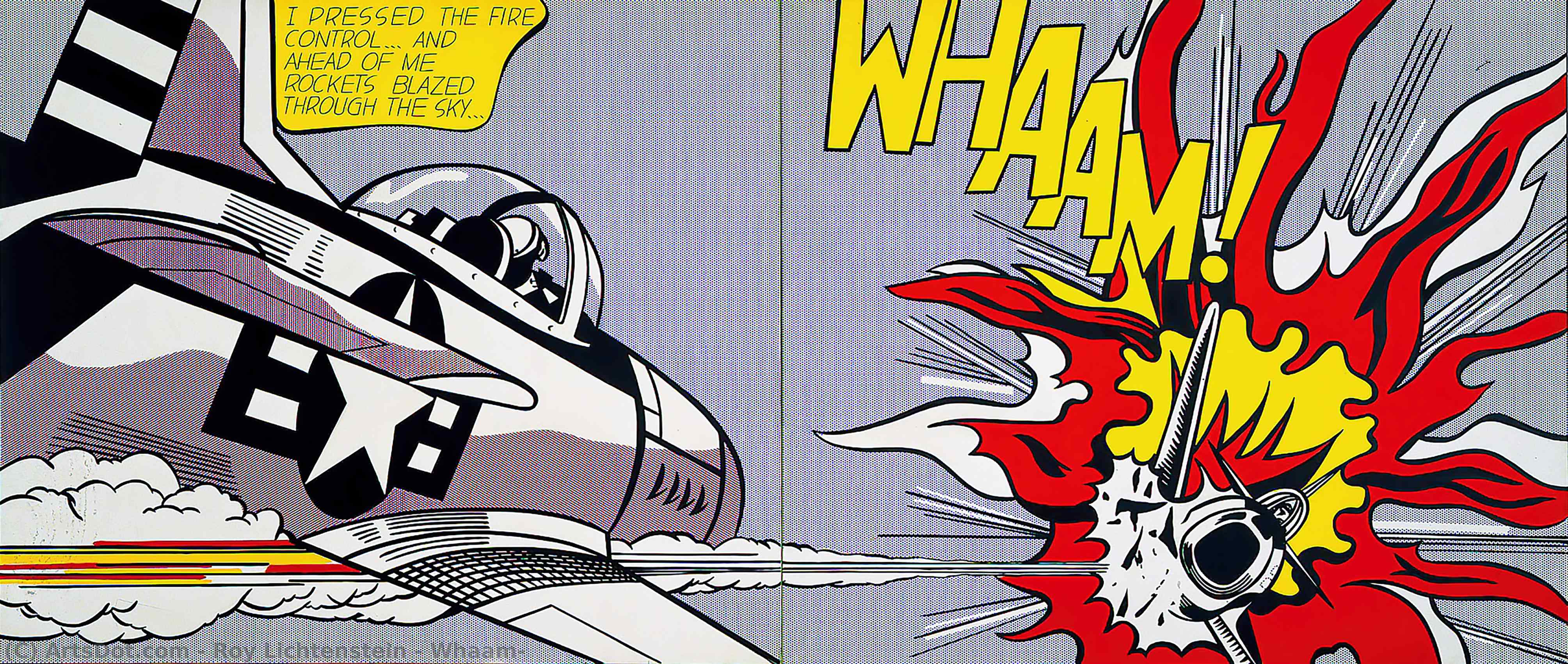 Wikioo.org - The Encyclopedia of Fine Arts - Painting, Artwork by Roy Lichtenstein - Whaam!