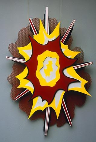 Wikoo.org - موسوعة الفنون الجميلة - اللوحة، العمل الفني Roy Lichtenstein - Explosion I