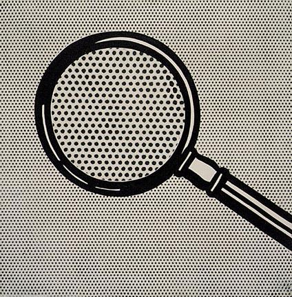 WikiOO.org - Encyclopedia of Fine Arts - Maľba, Artwork Roy Lichtenstein - Magnifying glass
