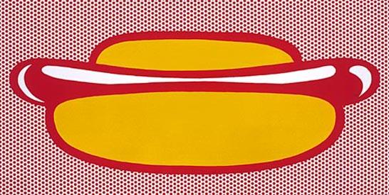 Wikioo.org - The Encyclopedia of Fine Arts - Painting, Artwork by Roy Lichtenstein - Hot dog