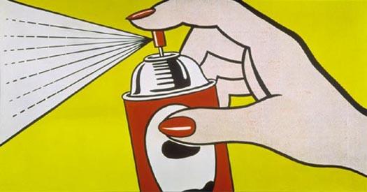 Wikoo.org - موسوعة الفنون الجميلة - اللوحة، العمل الفني Roy Lichtenstein - Spray