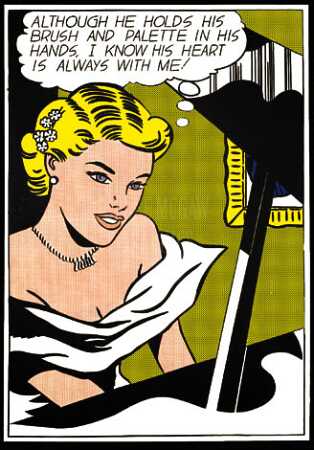 Wikioo.org - The Encyclopedia of Fine Arts - Painting, Artwork by Roy Lichtenstein - Girl at piano