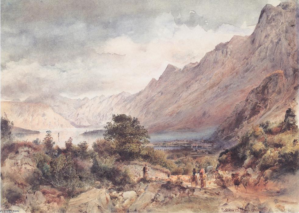 WikiOO.org - Encyclopedia of Fine Arts - Målning, konstverk Rudolf Von Alt - The Bay of Cattaro in Dalmatia