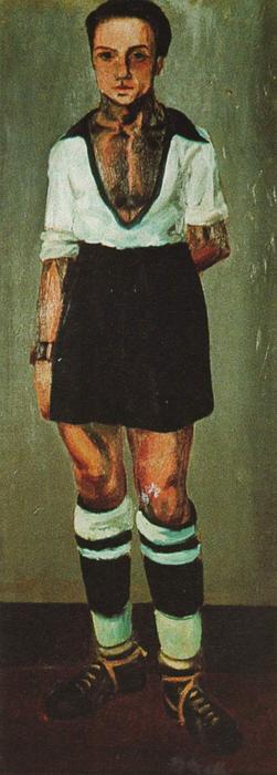 WikiOO.org - Enciklopedija dailės - Tapyba, meno kuriniai Salvador Dali - Portrait of Jaume Miravidles as a Footballer