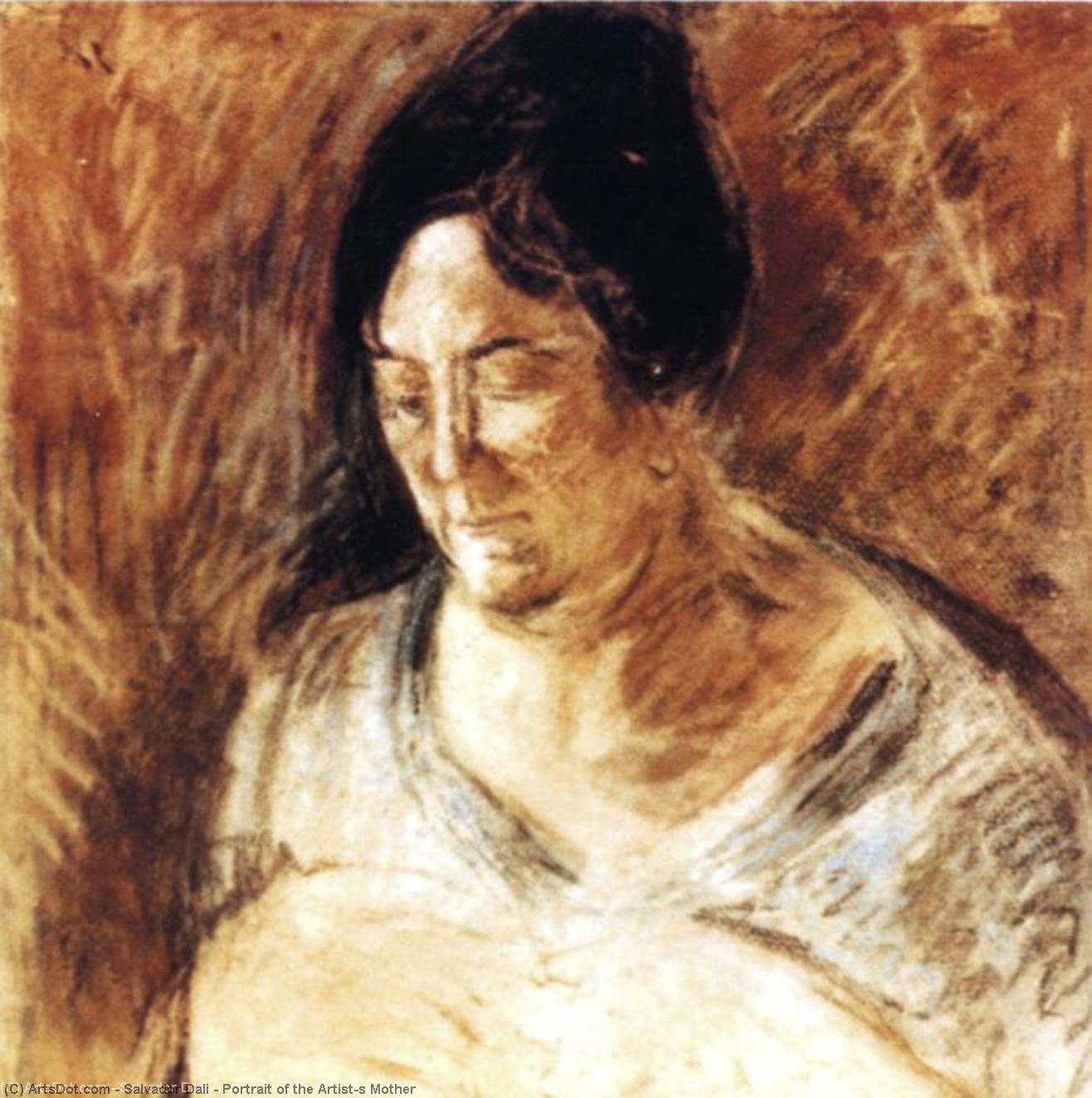 Wikioo.org - The Encyclopedia of Fine Arts - Painting, Artwork by Salvador Dali - Portrait of the Artist's Mother