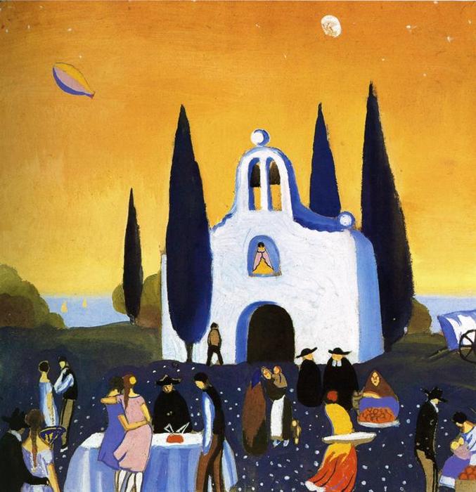 WikiOO.org - Εγκυκλοπαίδεια Καλών Τεχνών - Ζωγραφική, έργα τέχνης Salvador Dali - Romeria Pilgrimage