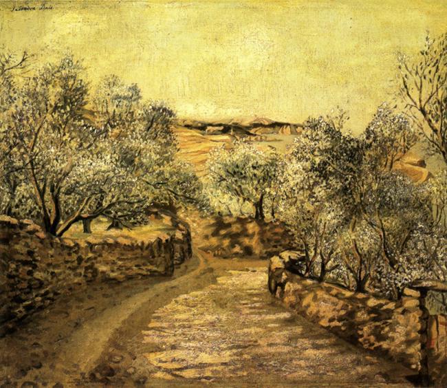 Wikioo.org - The Encyclopedia of Fine Arts - Painting, Artwork by Salvador Dali - The Lane to Port Lligat with View of Cap Creus