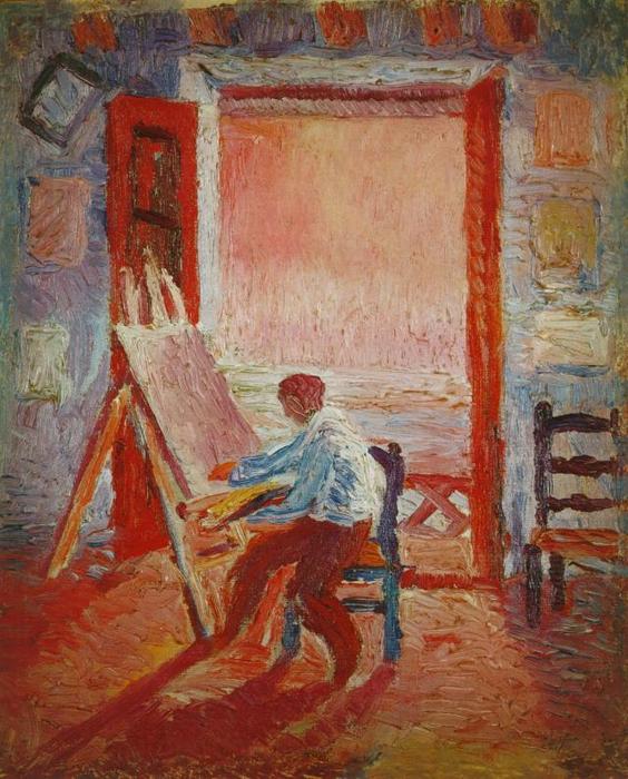 Wikioo.org – La Enciclopedia de las Bellas Artes - Pintura, Obras de arte de Salvador Dali - auto retrato en el estudio