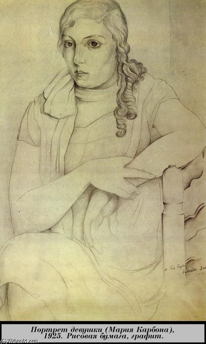 WikiOO.org - Εγκυκλοπαίδεια Καλών Τεχνών - Ζωγραφική, έργα τέχνης Salvador Dali - Portrait of Maria Carbona