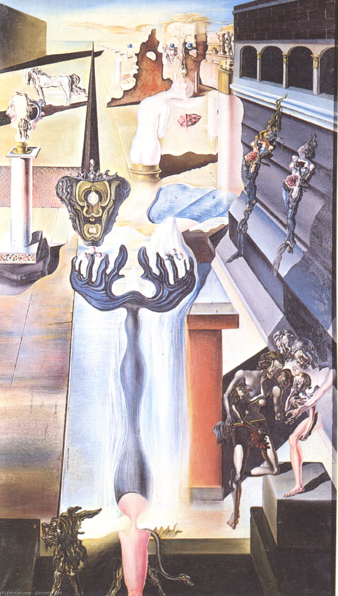 WikiOO.org - Εγκυκλοπαίδεια Καλών Τεχνών - Ζωγραφική, έργα τέχνης Salvador Dali - The Invisible Man