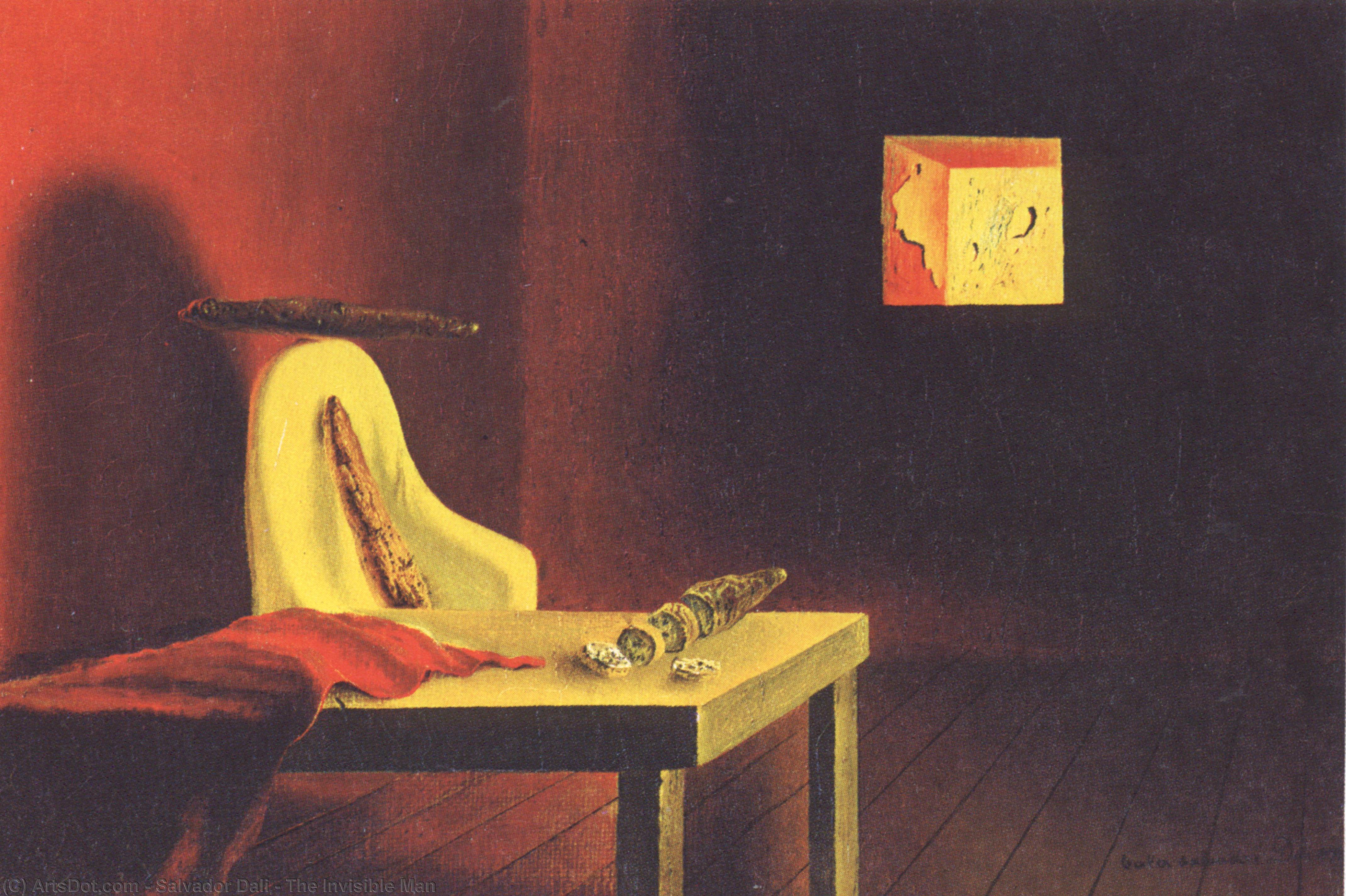 Wikioo.org - The Encyclopedia of Fine Arts - Painting, Artwork by Salvador Dali - The Invisible Man