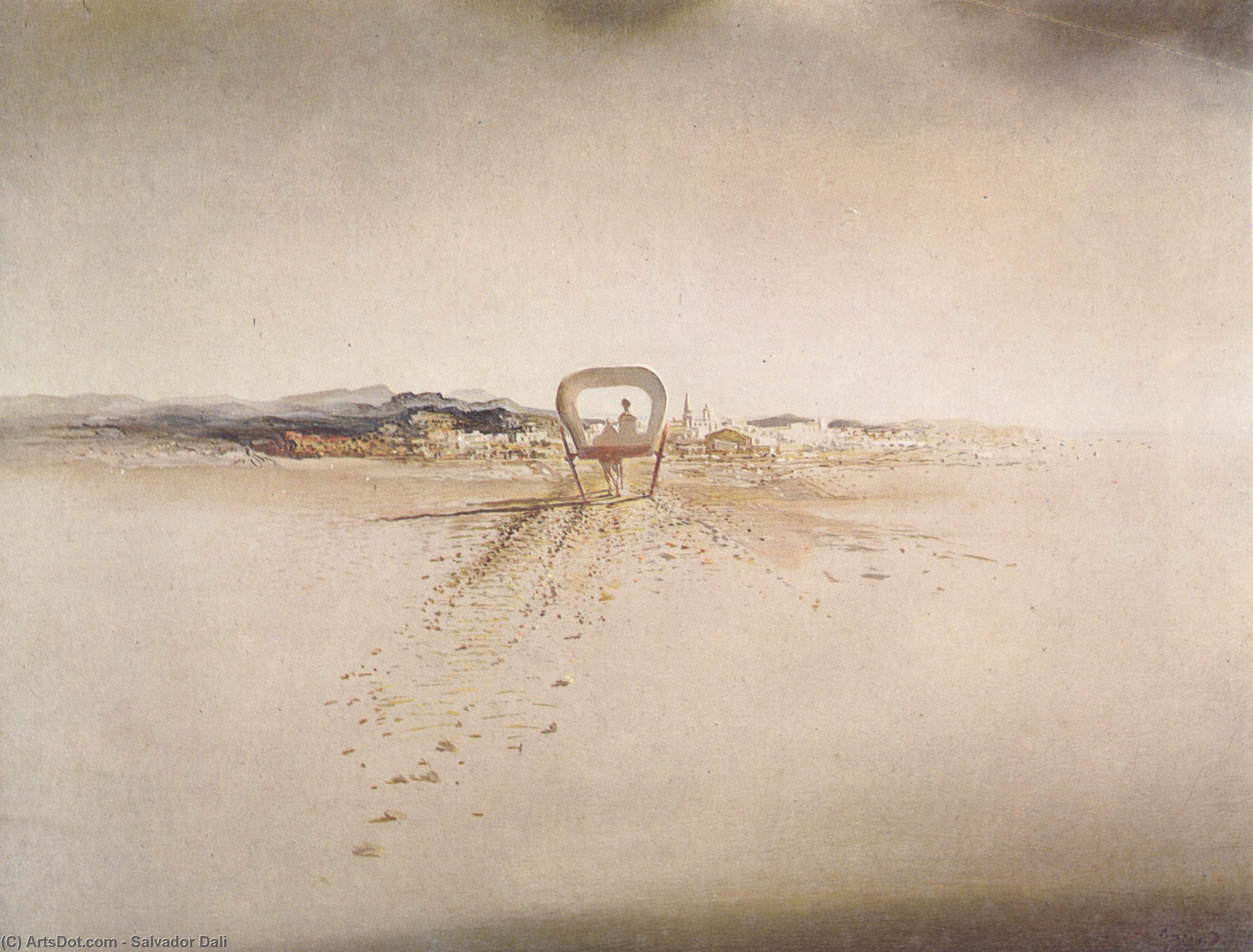 Wikoo.org - موسوعة الفنون الجميلة - اللوحة، العمل الفني Salvador Dali - The Phantom Wagon