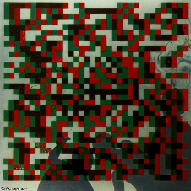 WikiOO.org - Енциклопедія образотворчого мистецтва - Живопис, Картини
 Salvador Dali - Cybernetic Odalisque