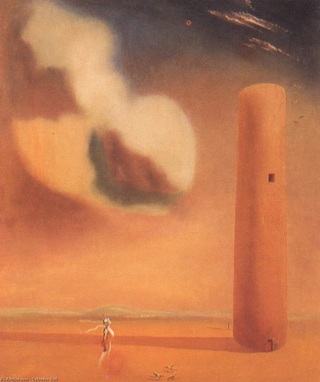 Wikioo.org - Bách khoa toàn thư về mỹ thuật - Vẽ tranh, Tác phẩm nghệ thuật Salvador Dali - The Sign of Anguish