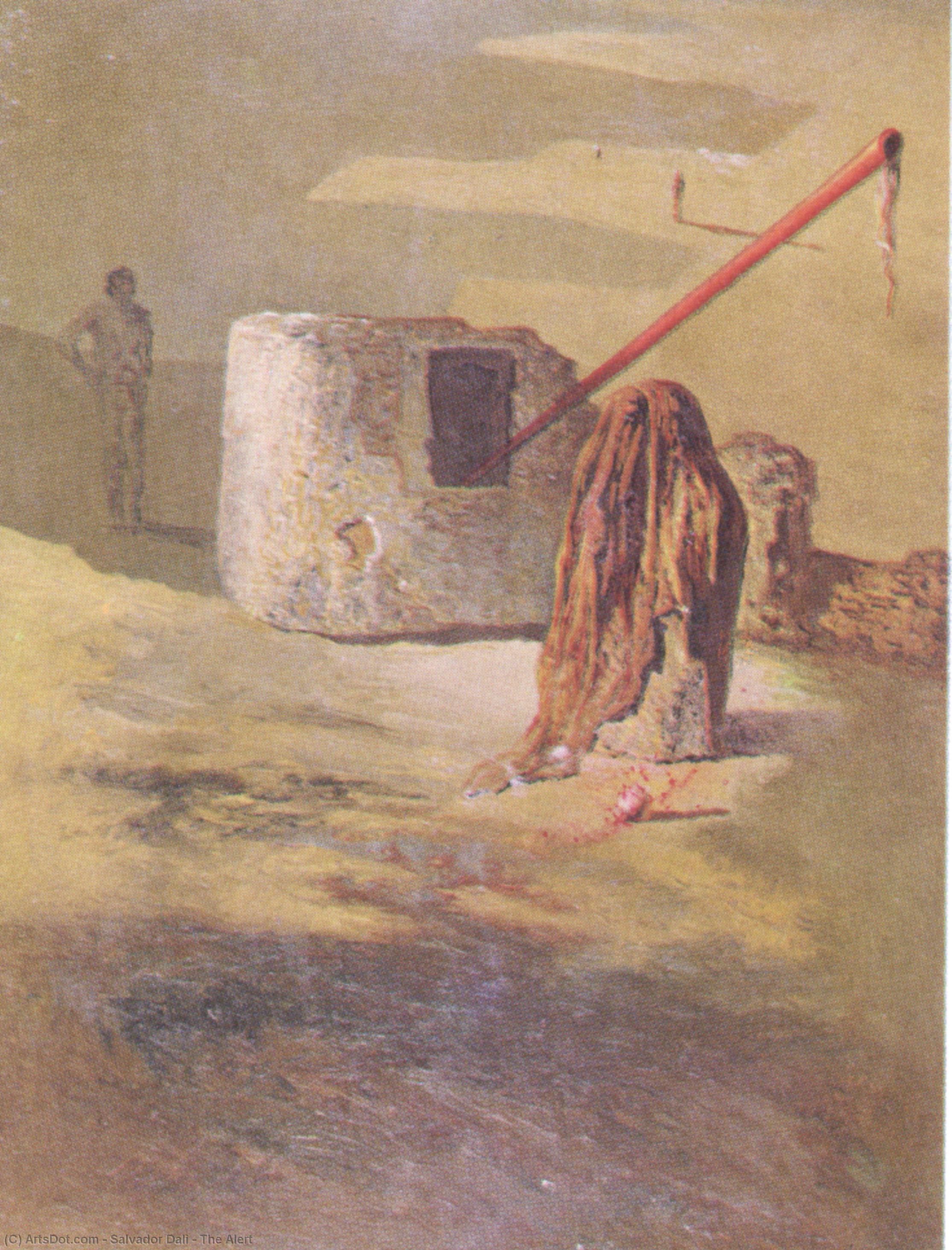 Wikioo.org - The Encyclopedia of Fine Arts - Painting, Artwork by Salvador Dali - The Alert