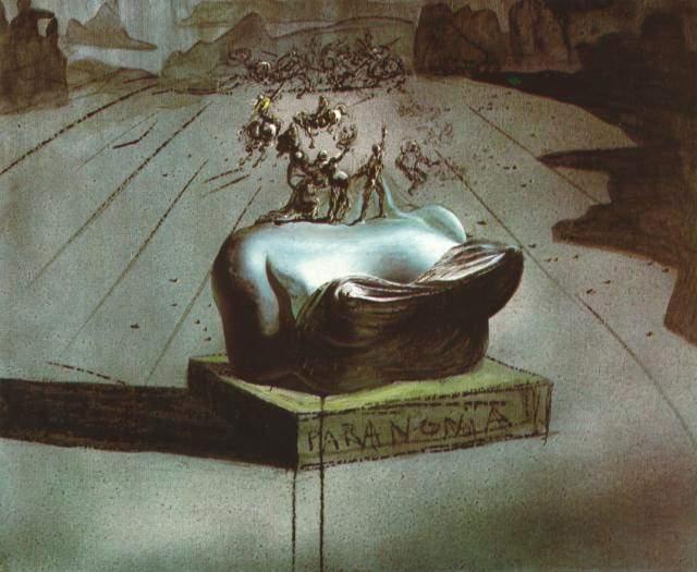 Wikioo.org - The Encyclopedia of Fine Arts - Painting, Artwork by Salvador Dali - Paranonia