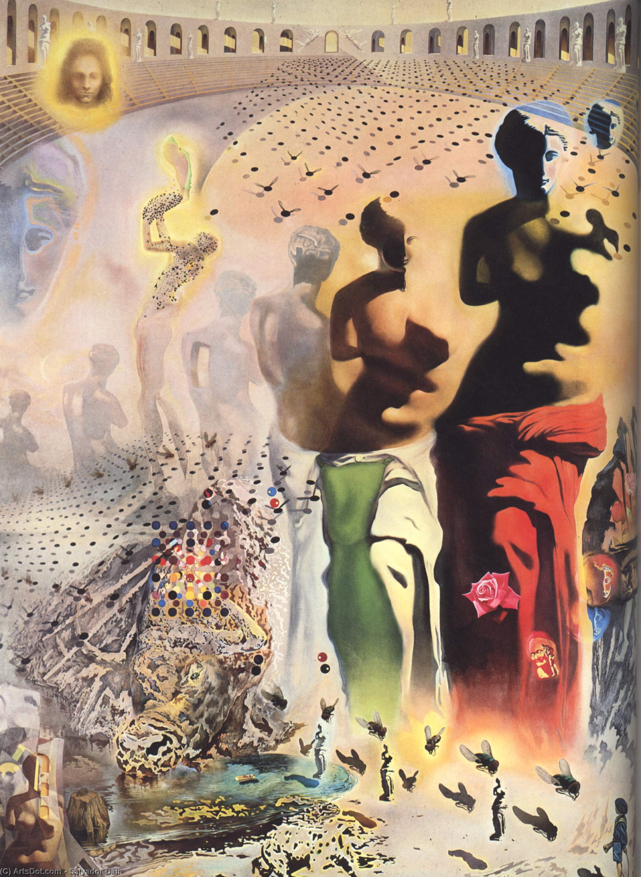 WikiOO.org - Enciklopedija dailės - Tapyba, meno kuriniai Salvador Dali - The Hallucinogenic Toreador