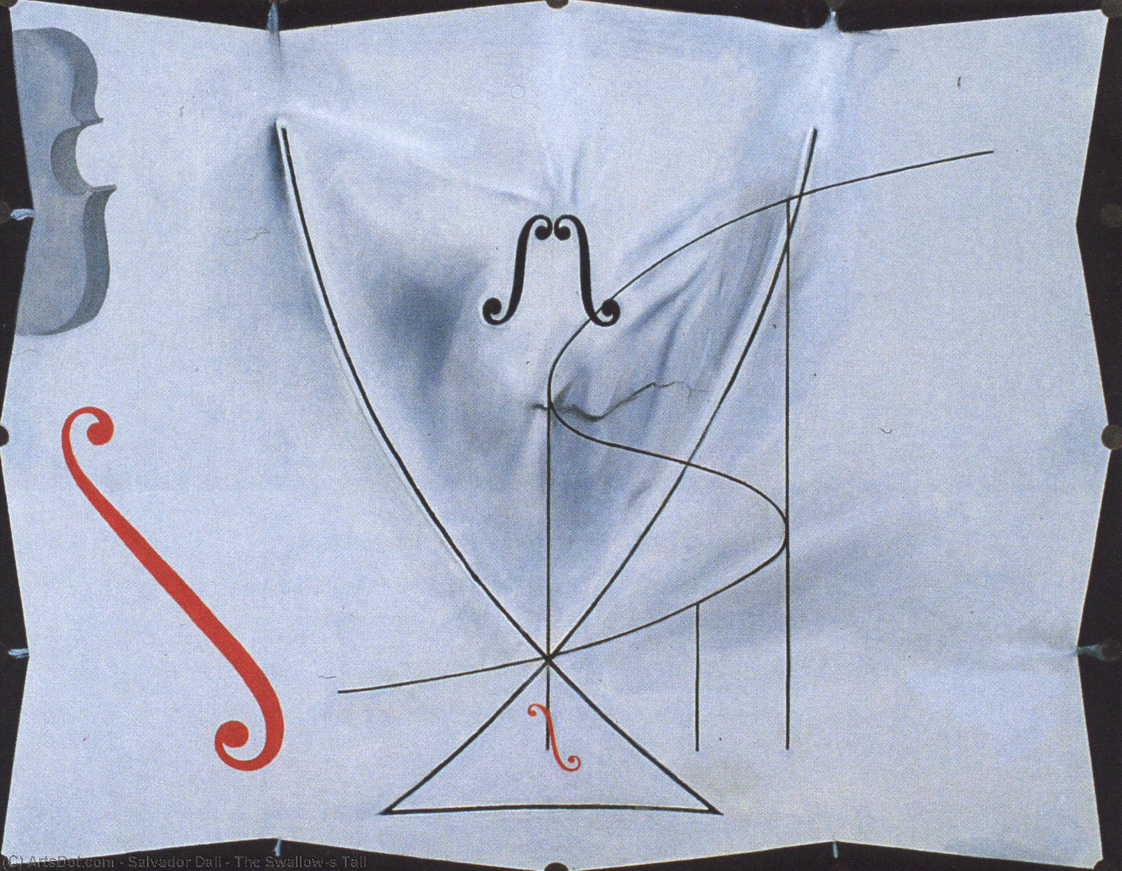 WikiOO.org - Encyclopedia of Fine Arts - Festés, Grafika Salvador Dali - The Swallow's Tail