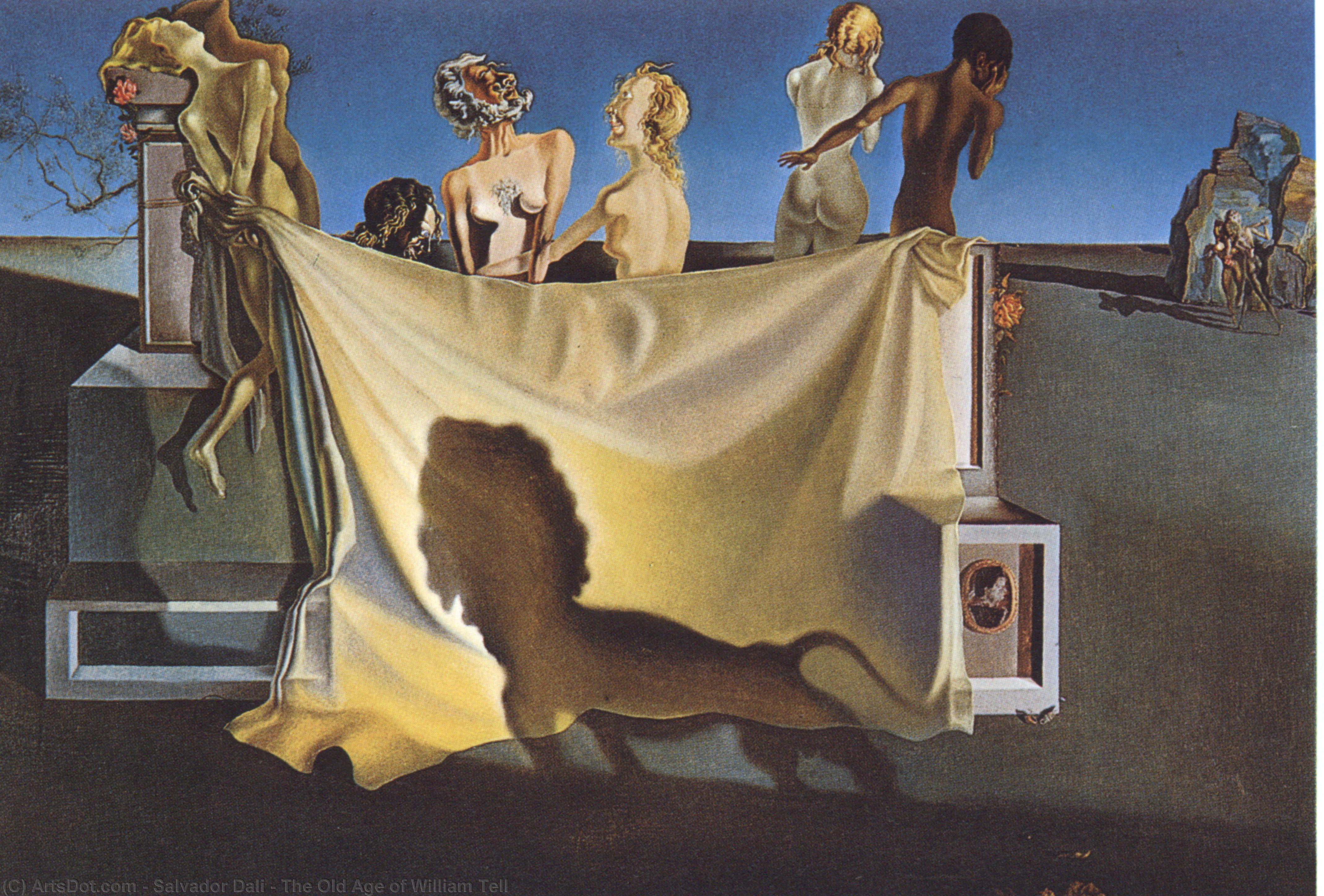 WikiOO.org - Encyclopedia of Fine Arts - Lukisan, Artwork Salvador Dali - The Old Age of William Tell